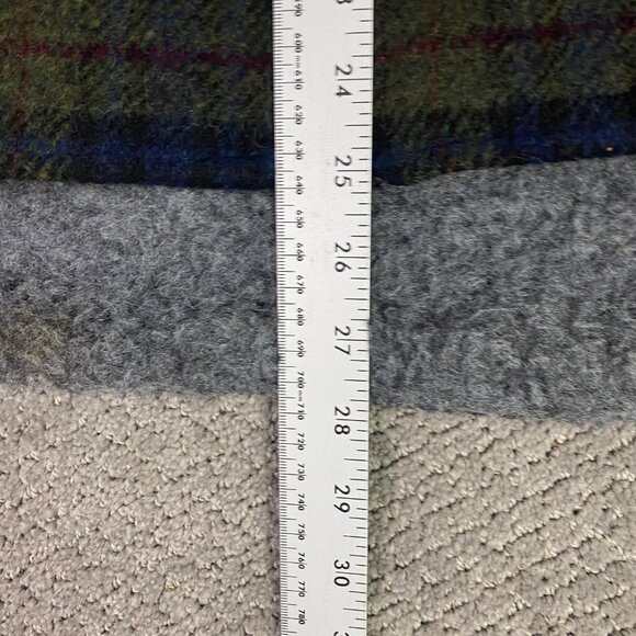 Codet Vest Mens XL Blue Green Brown Plaid Wool Blend Hunting Sherpa Fleece Lined - Picture 12 of 13